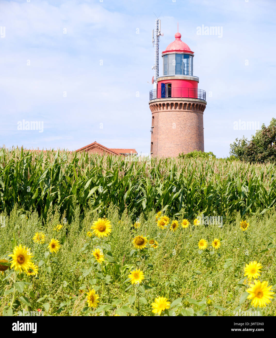 Bastorf Leuchtturm, Mecklenburg-Vorpommern, Deutschland Stockfoto