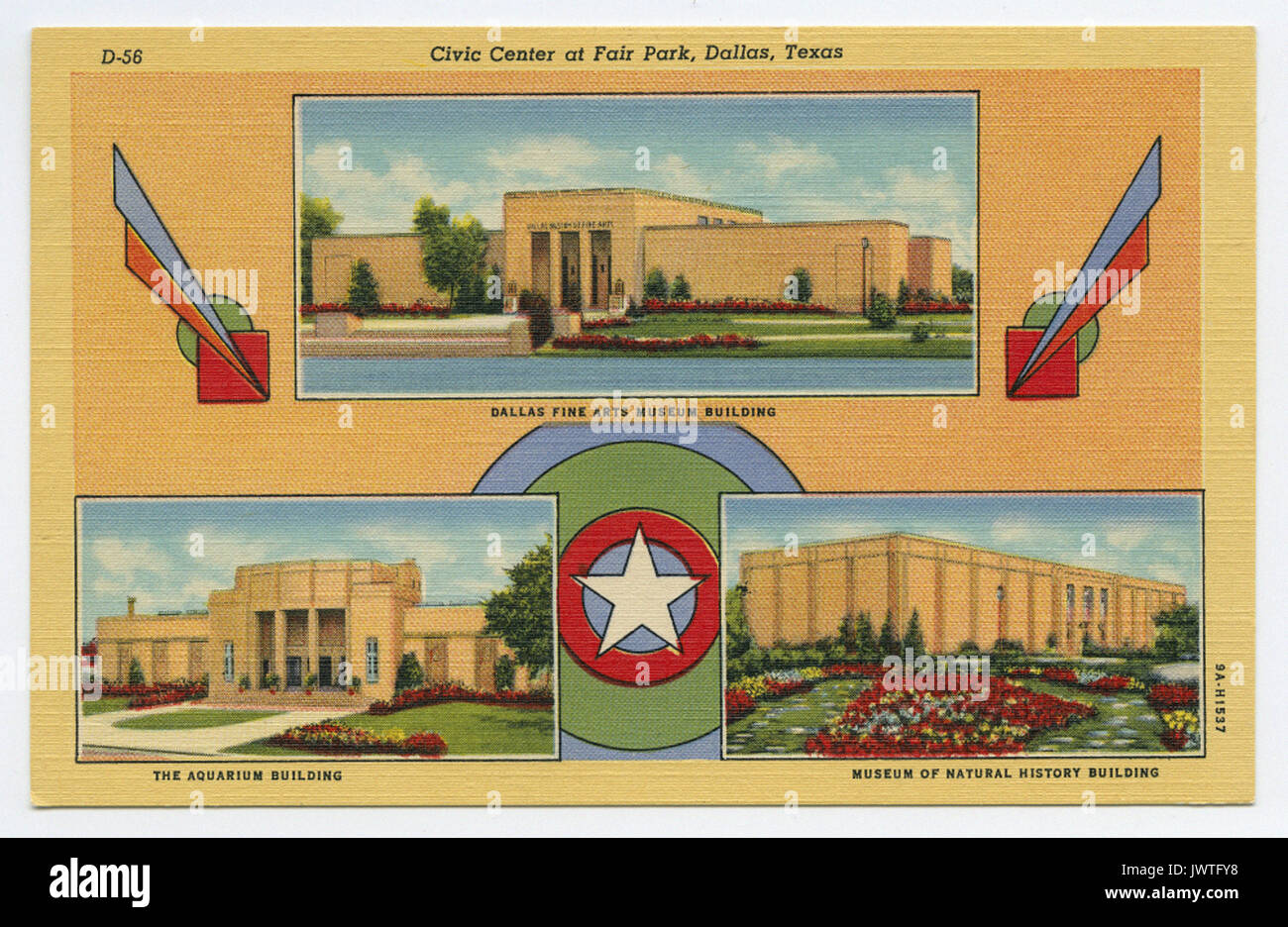 Civic Center im Fair Park, Dallas, Texas Stockfoto