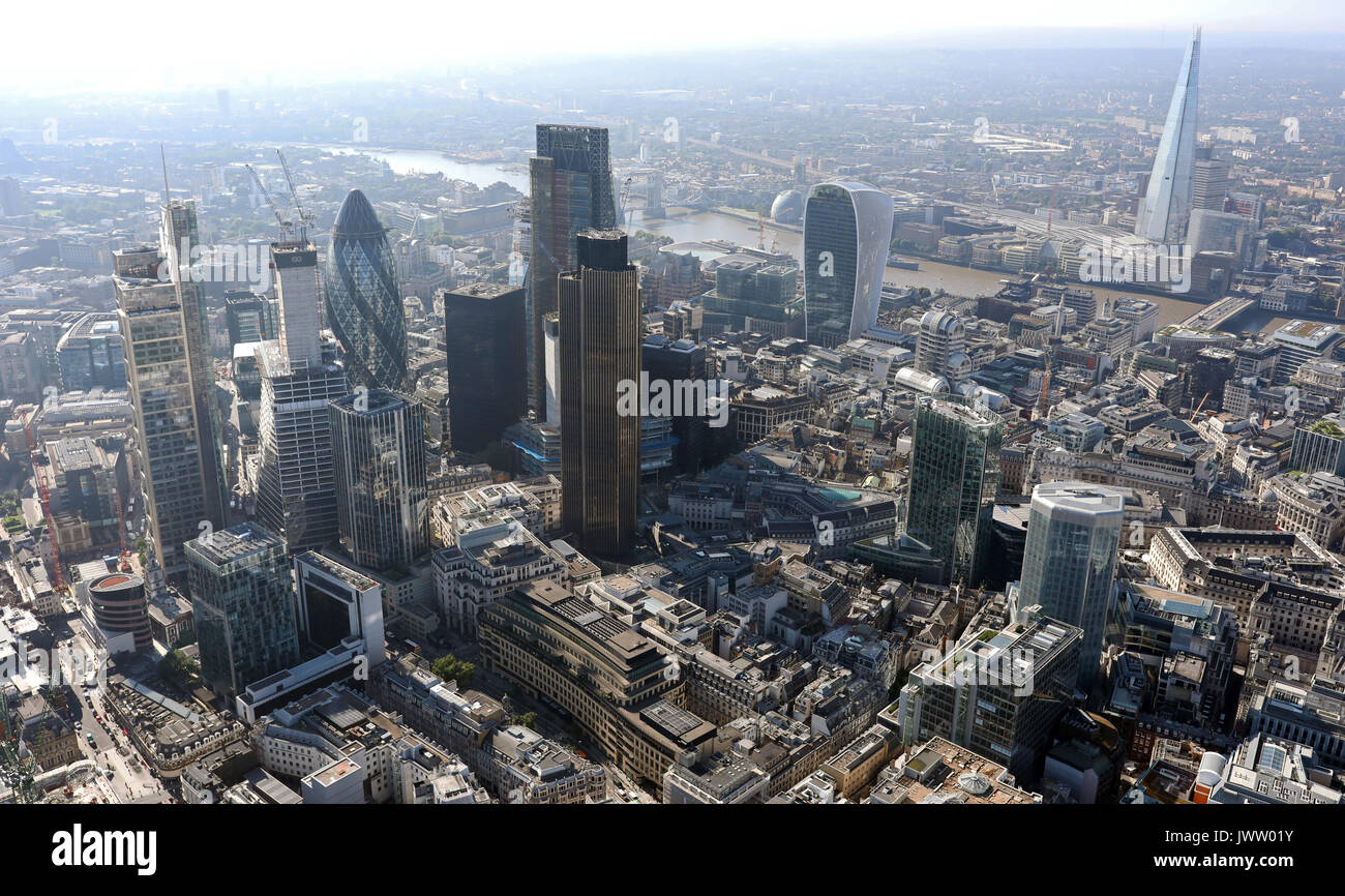 Luftaufnahme der Stadt London Skyline Stockfoto