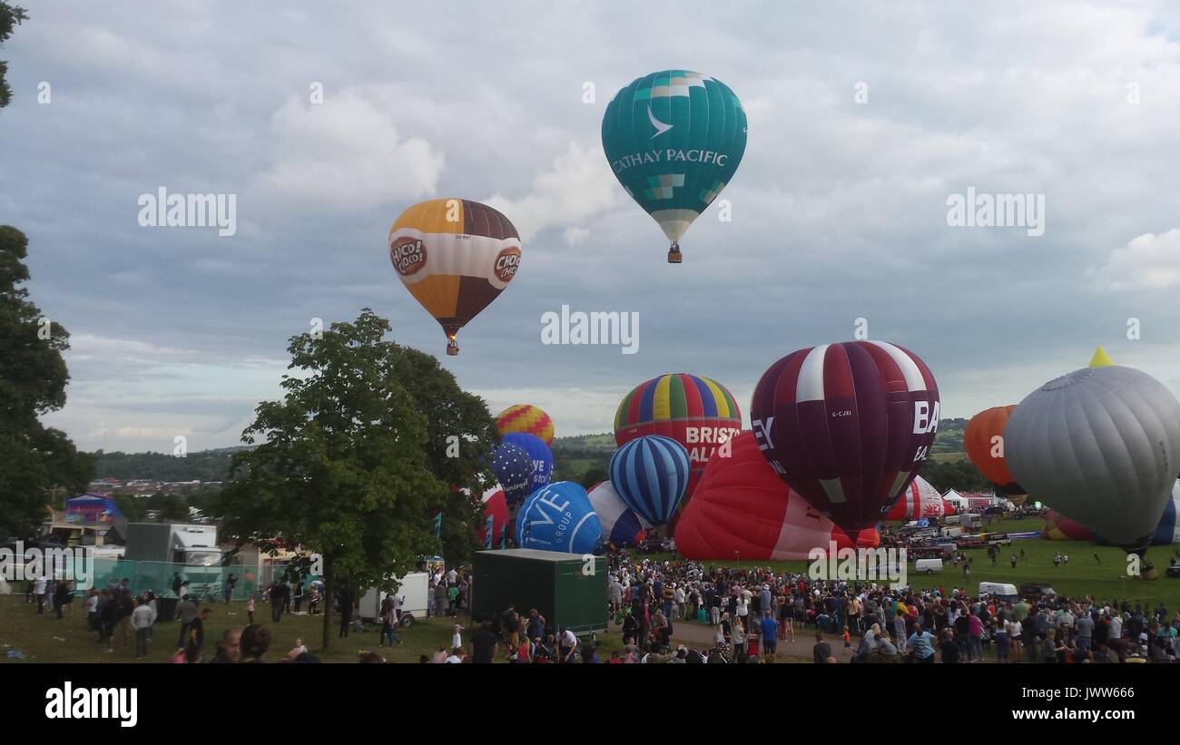 Bristol, UK. 13 Aug, 2017. Bristol International Balloon Fiesta, Bristol, UK Credit: NASTJA M/Alamy leben Nachrichten Stockfoto