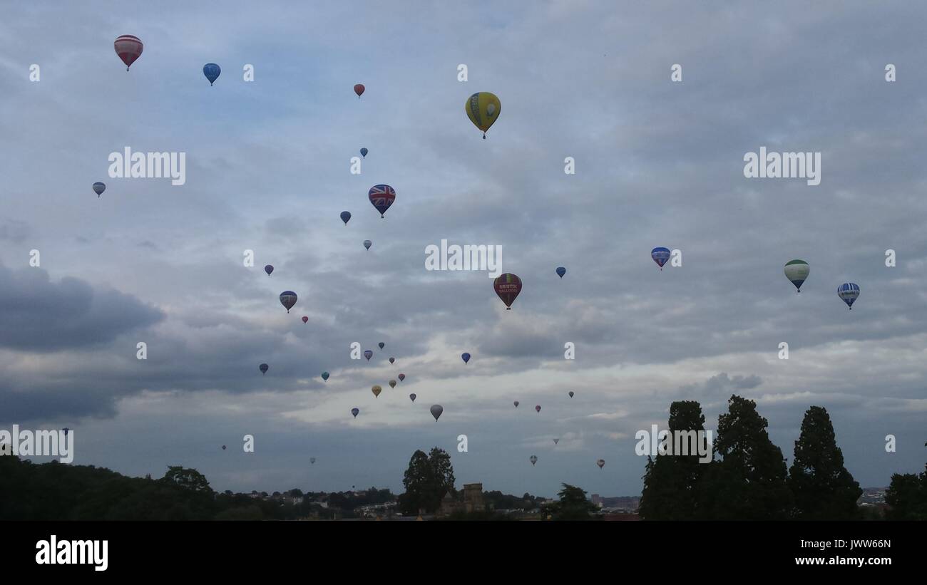 Bristol, UK. 13 Aug, 2017. Bristol International Balloon Fiesta, Bristol, UK Credit: NASTJA M/Alamy leben Nachrichten Stockfoto