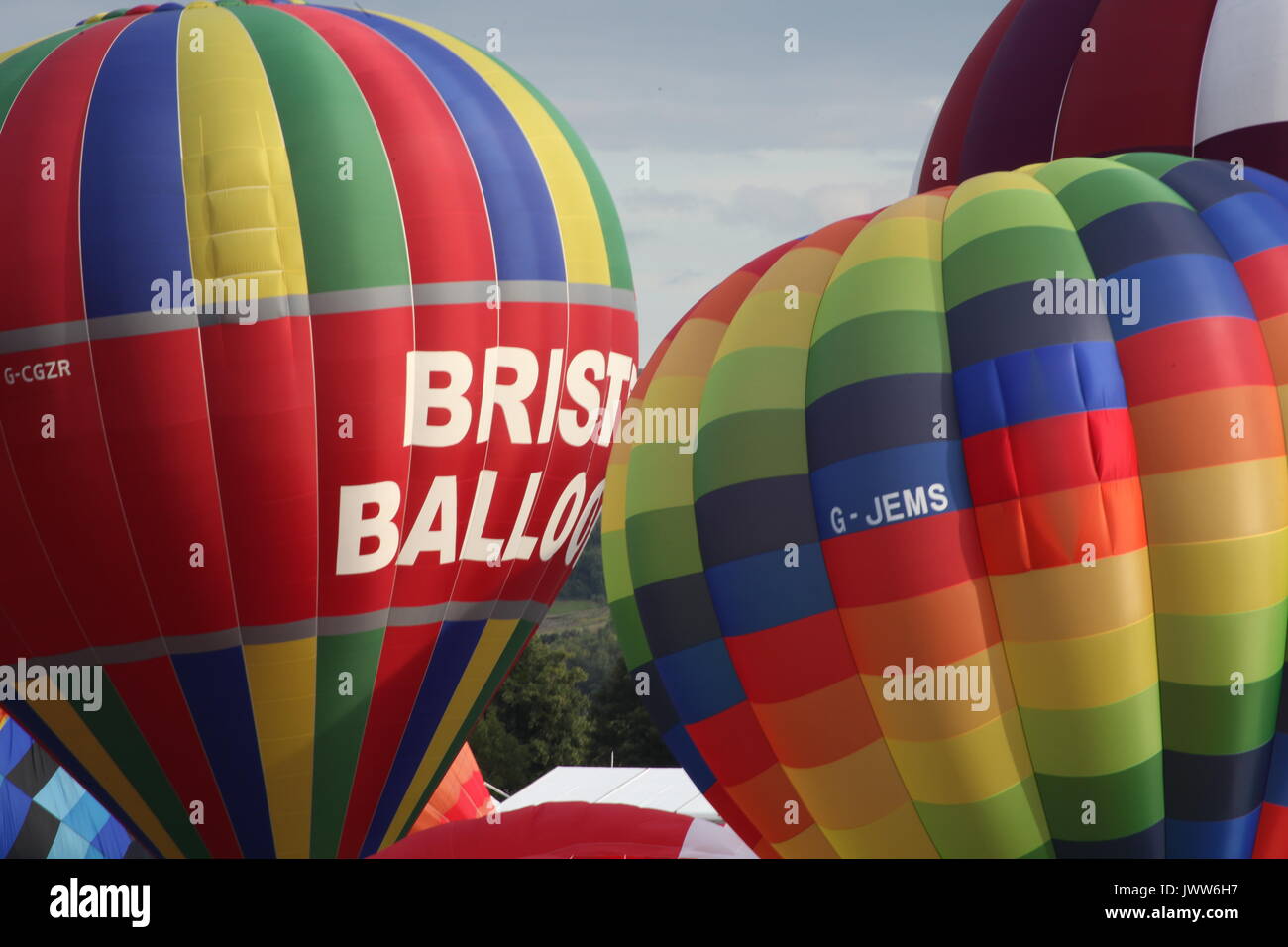 Bristol, UK. 13 Aug, 2017. Bristol International Balloon Fiesta, Bristol, UK Credit: NASTJA M/Alamy leben Nachrichten Stockfoto