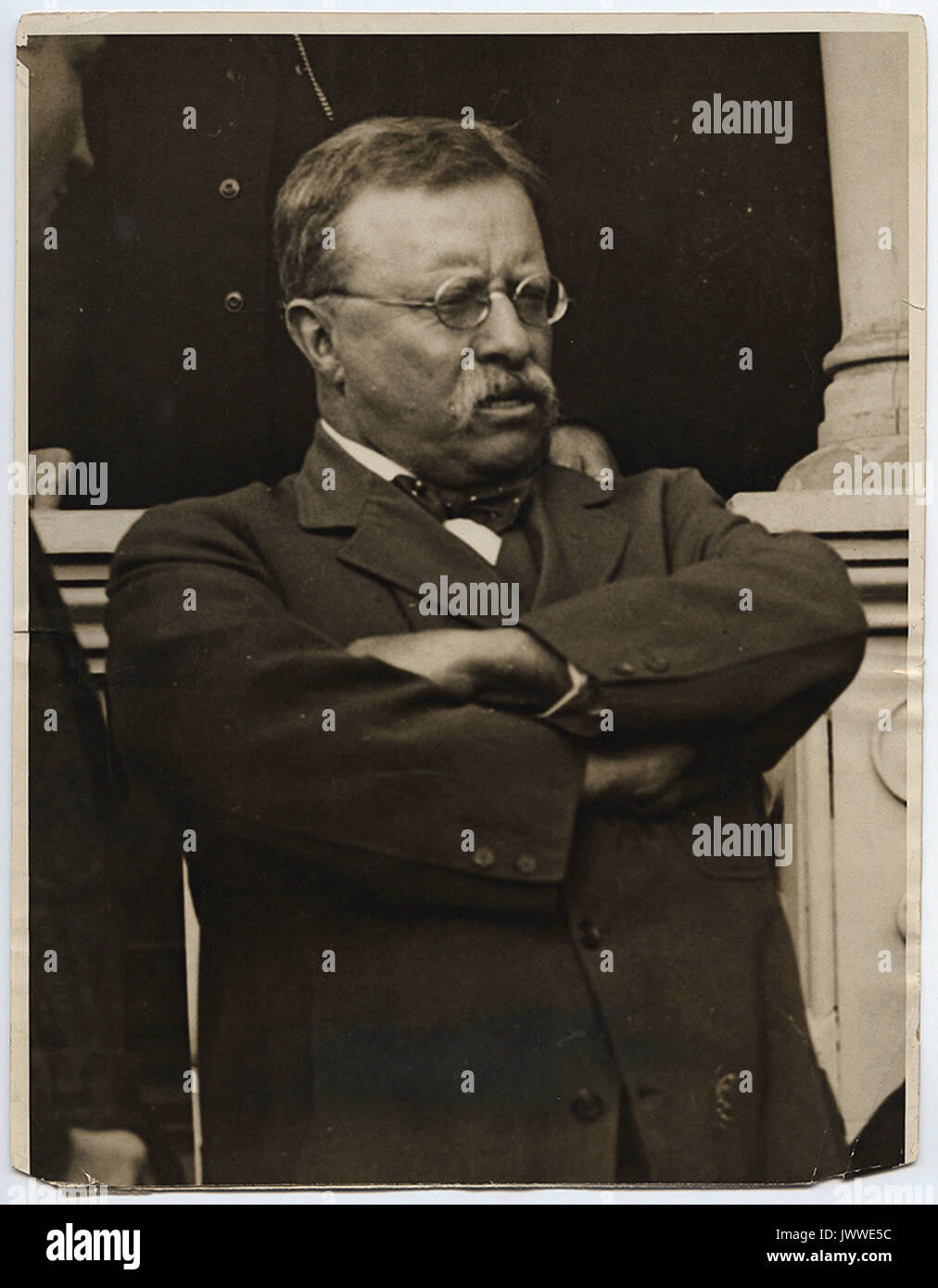 Oberst Theodore Roosevelt als er sieht heute. Stockfoto