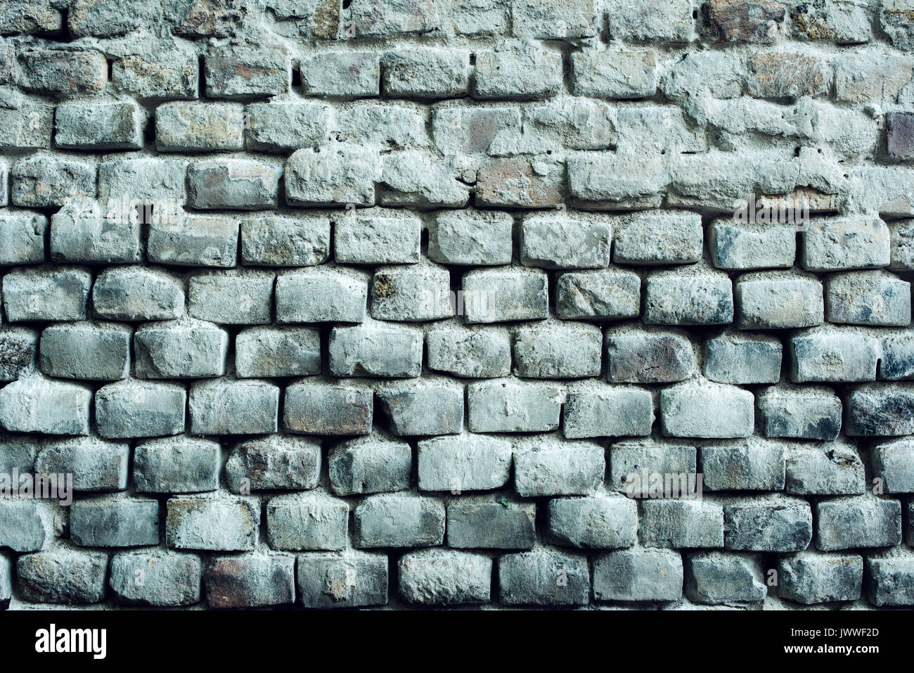 Verwitterte Mauer, alte Gebäude außen Brickwall-Oberfläche Stockfoto