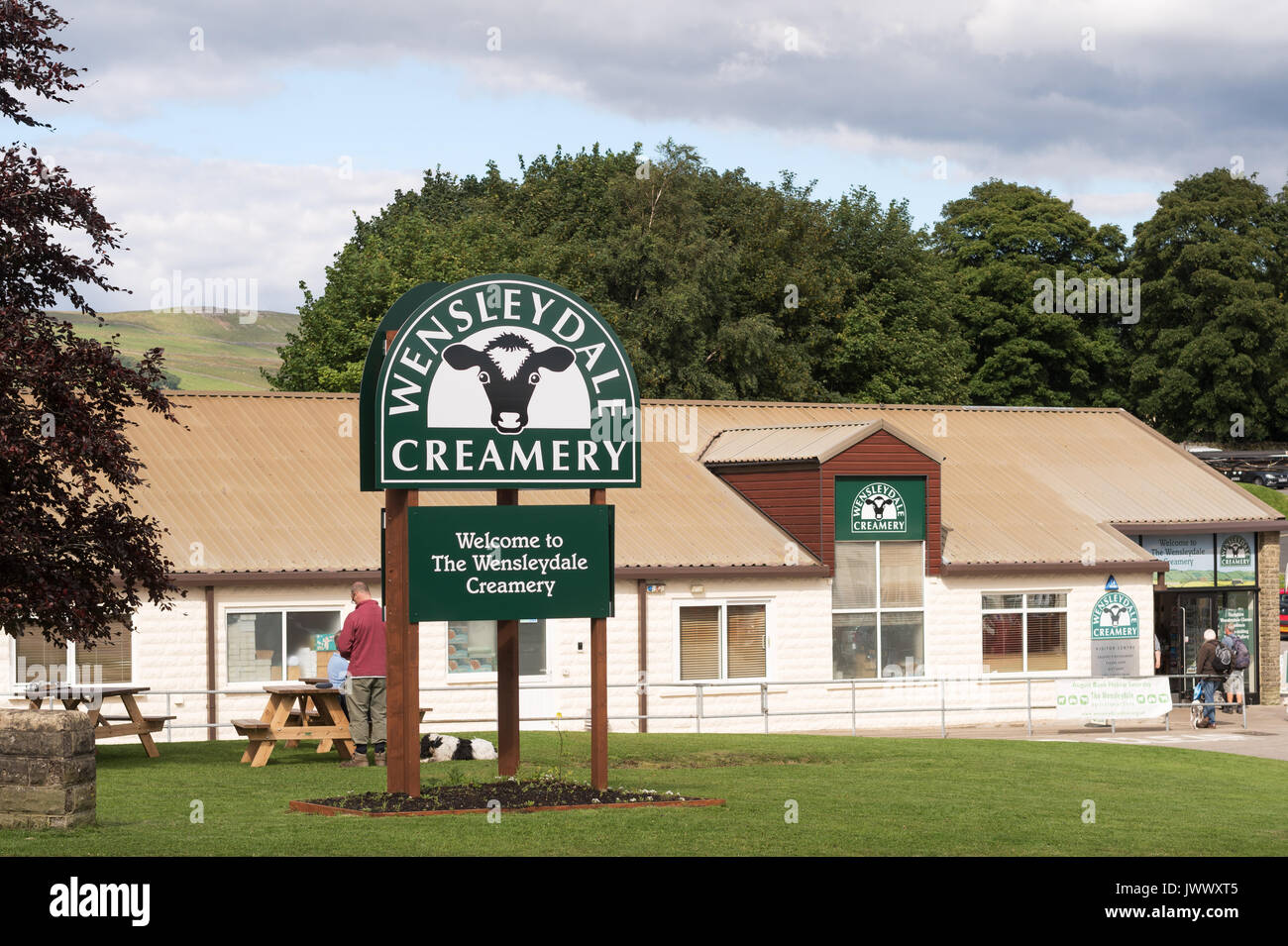 Wensleydale Creamery, Hawes, Wensleydale, North Yorkshire, England, Großbritannien Stockfoto