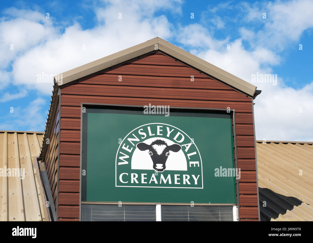 Wensleydale Creamery, Hawes, Wensleydale, North Yorkshire, England, Großbritannien Stockfoto
