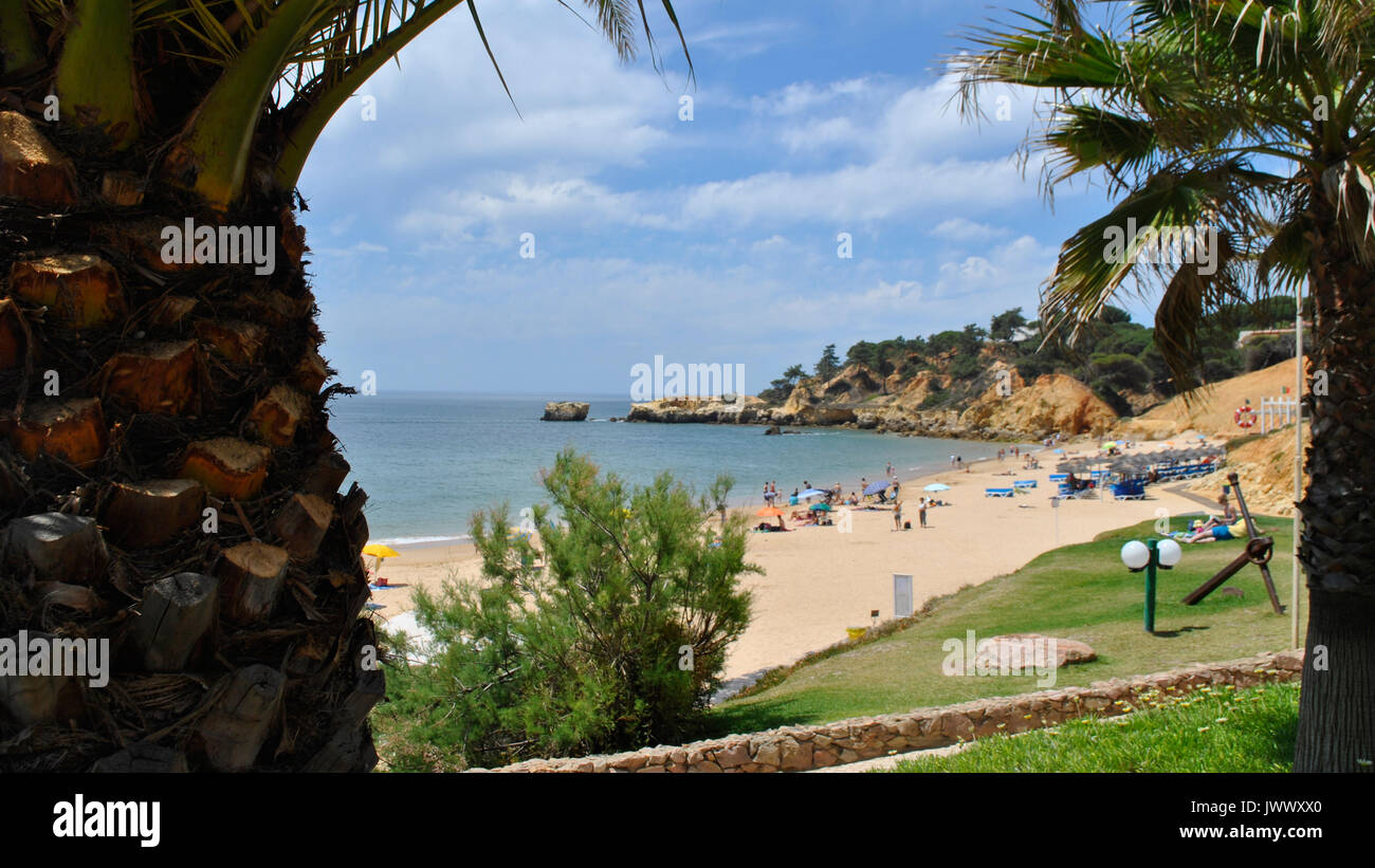 Praia Santa Eulália - Albufeira - Algarve - Portugal Stockfoto