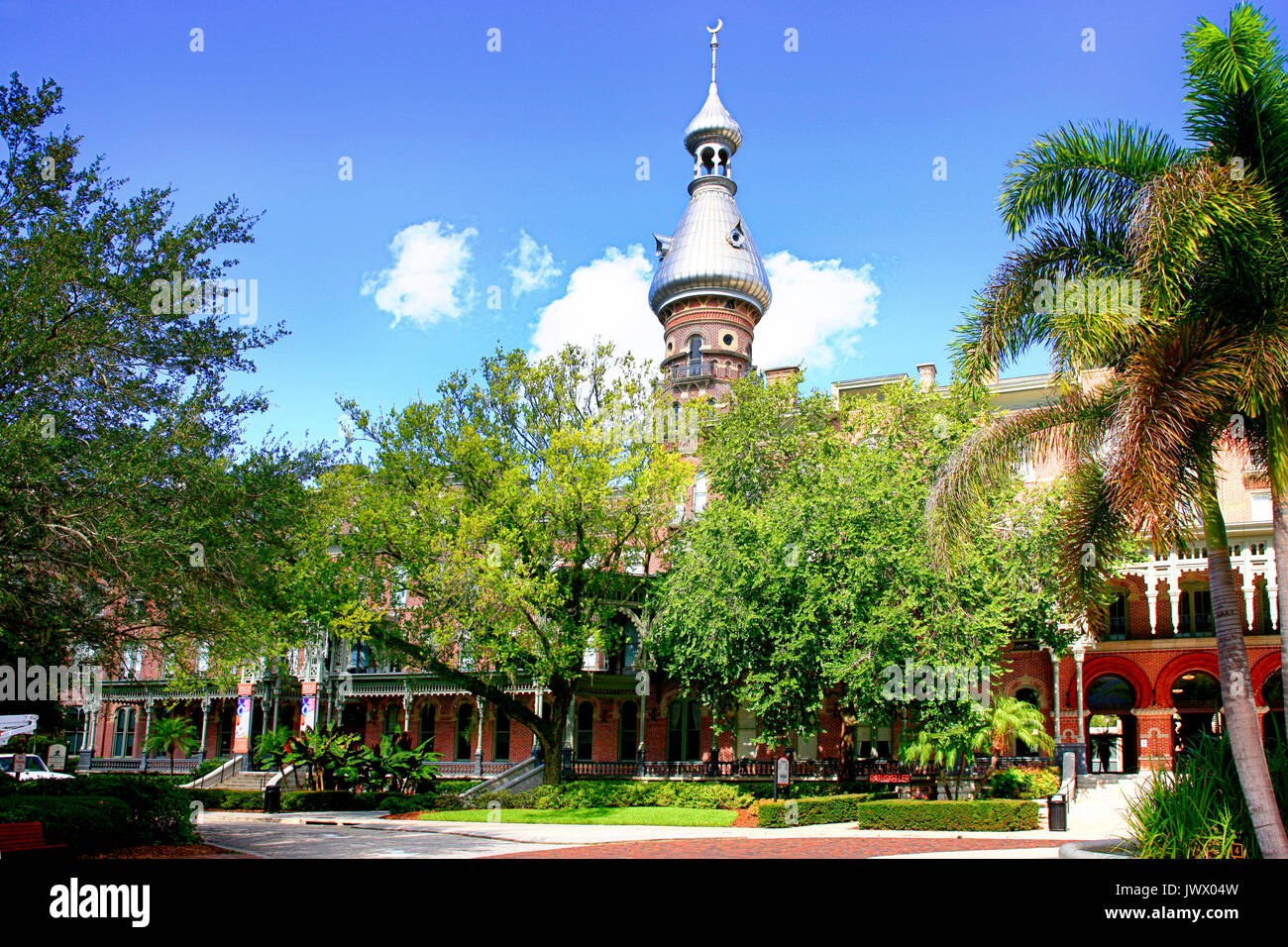 Das Henry B. Werk Museum und offiziellen Eingang an der Universität von Tampa Campus in Tampa, FL, USA Stockfoto