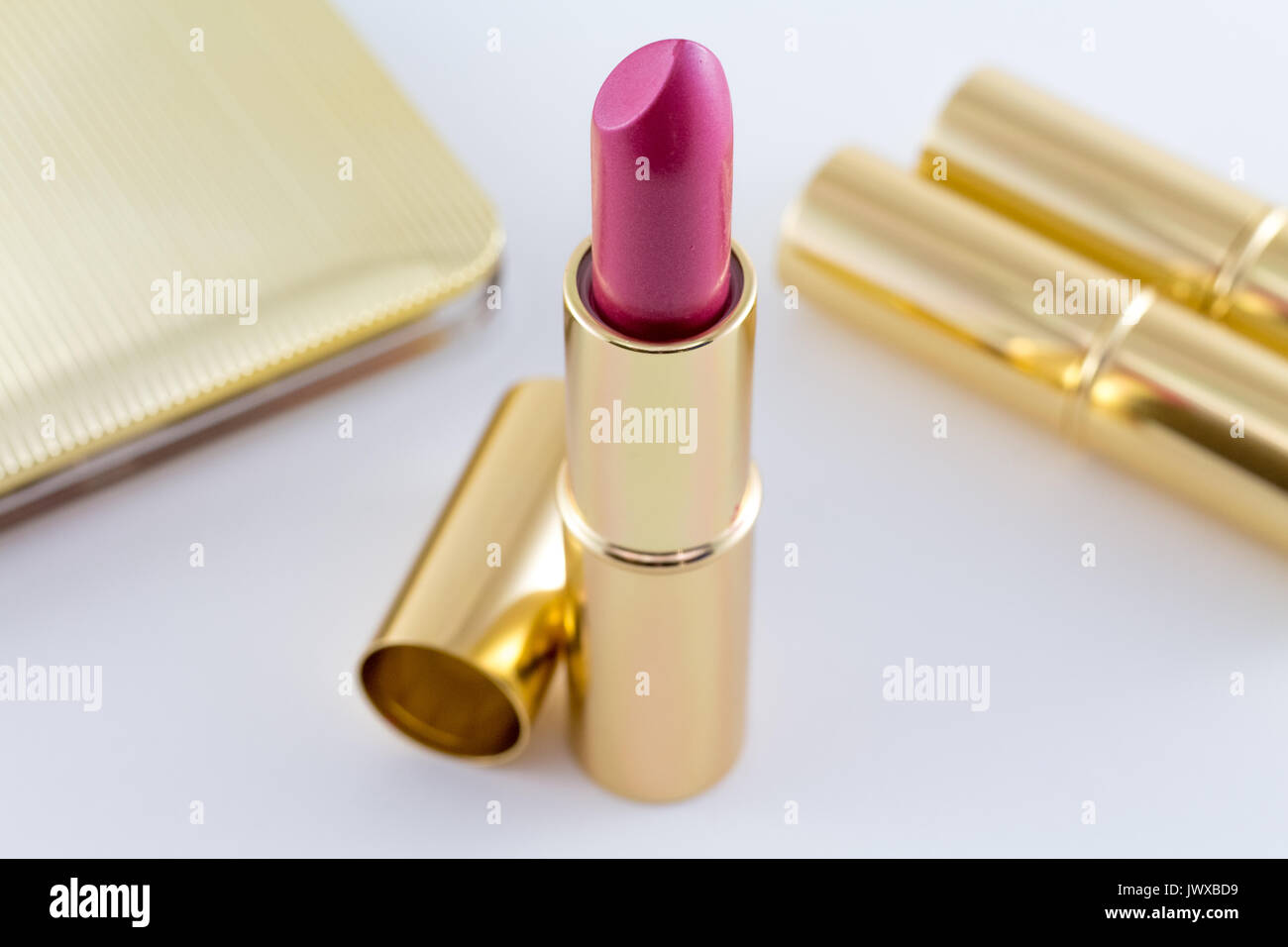 Lippenstift Make-up-Produkte Beauty und Mode Stockfoto