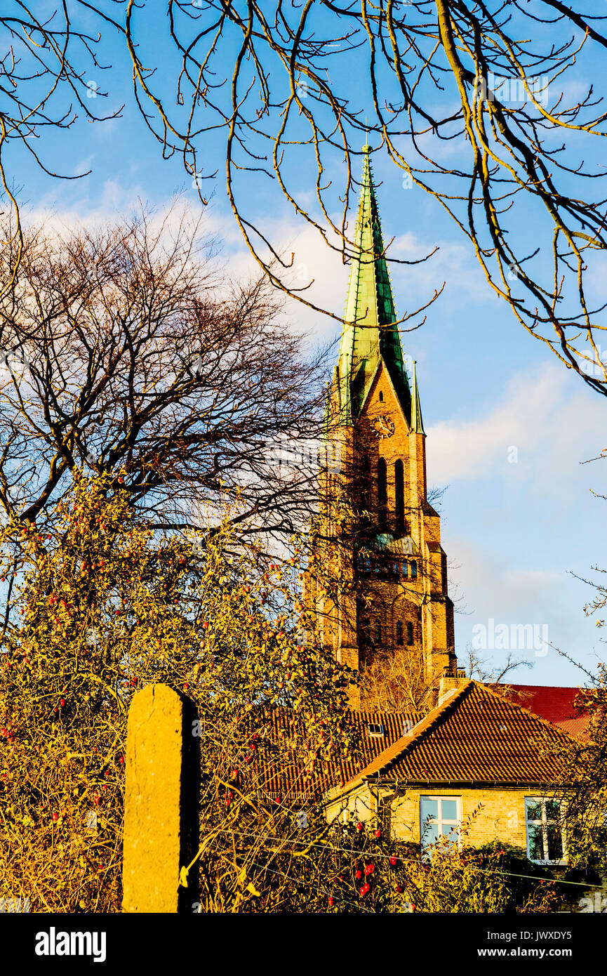 Turm der Kathedrale im Turm des Domes Zu Schleswig, Schleswig, Norddeutschland, Stockfoto