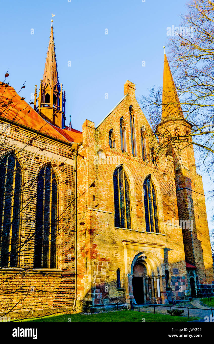 Turm der Kathedrale im Turm des Domes Zu Schleswig, Schleswig, Norddeutschland, Stockfoto