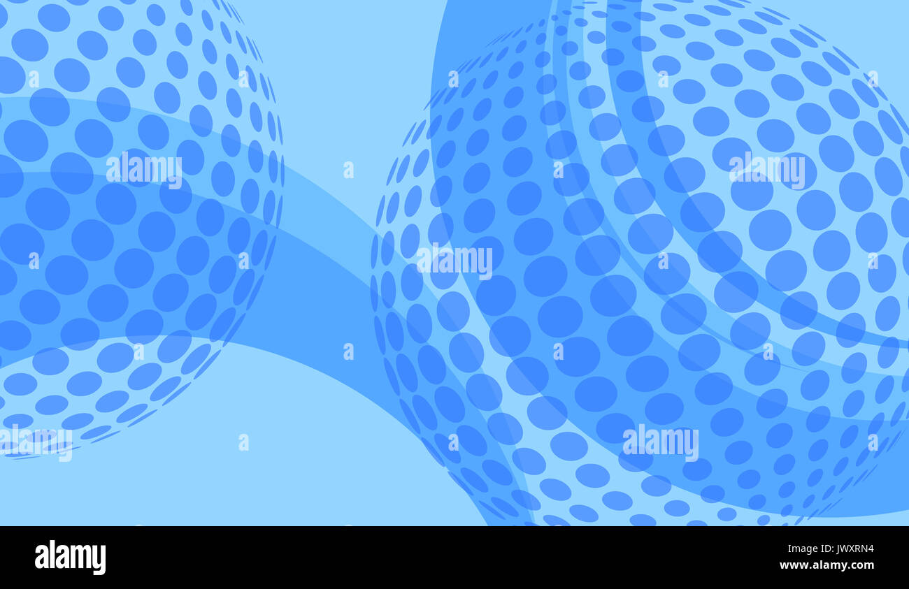 Website Header, Banner, blauer Hintergrund Globus mit Bewegung Stockfoto