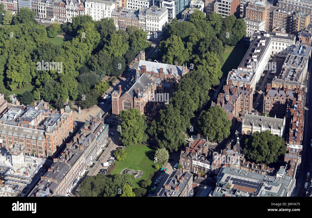 Luftaufnahme von Lincoln's Inn, London WC2A, Großbritannien Stockfoto
