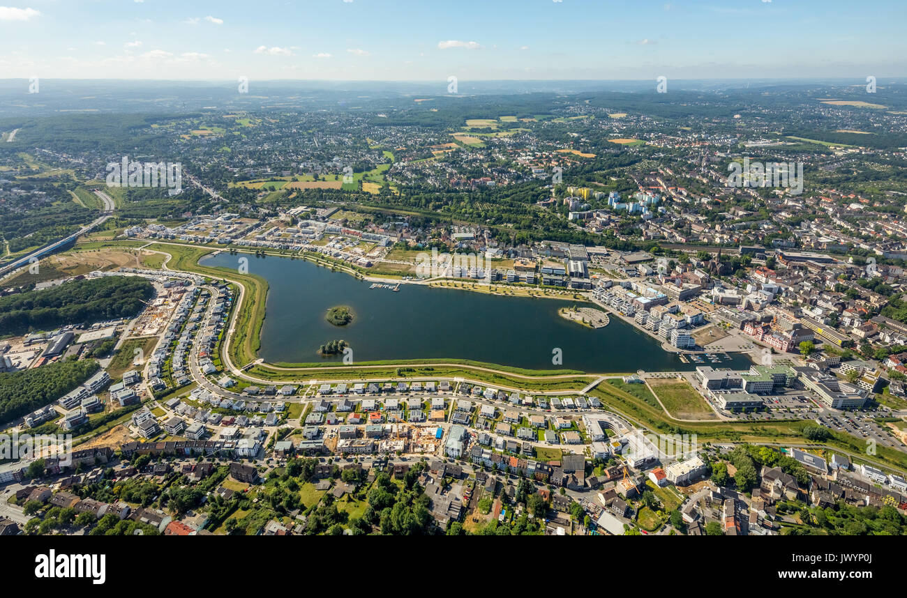 Phoenix See Dortmund mit Schloss Horde, neue Entwicklung auf dem See