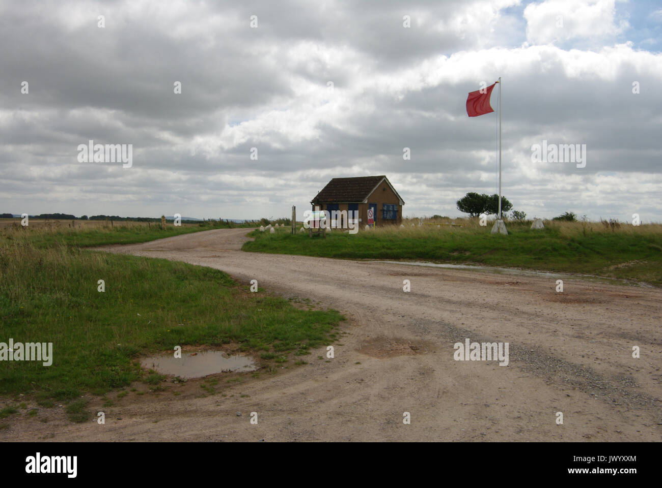 Urchfont Hill, Wiltshire, Großbritannien Stockfoto