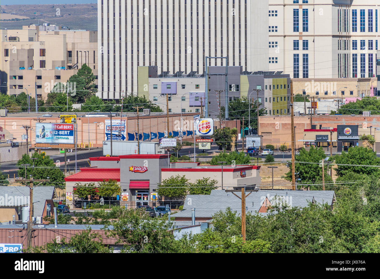 Straßenszenen in der Innenstadt von Albuquerque, New Mexico Stockfoto