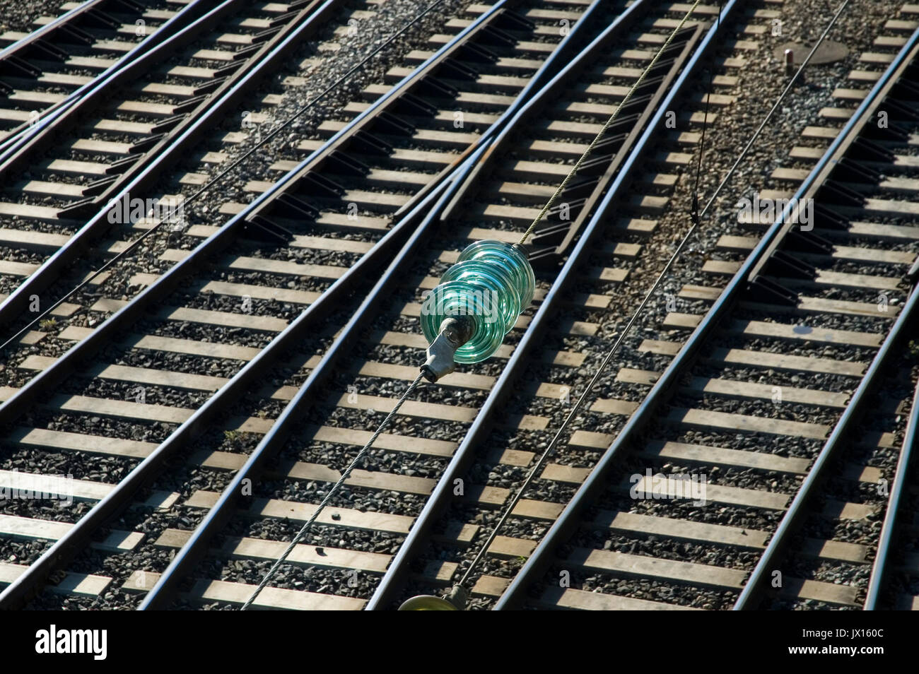 Glasscheibe Isolator Stockfoto