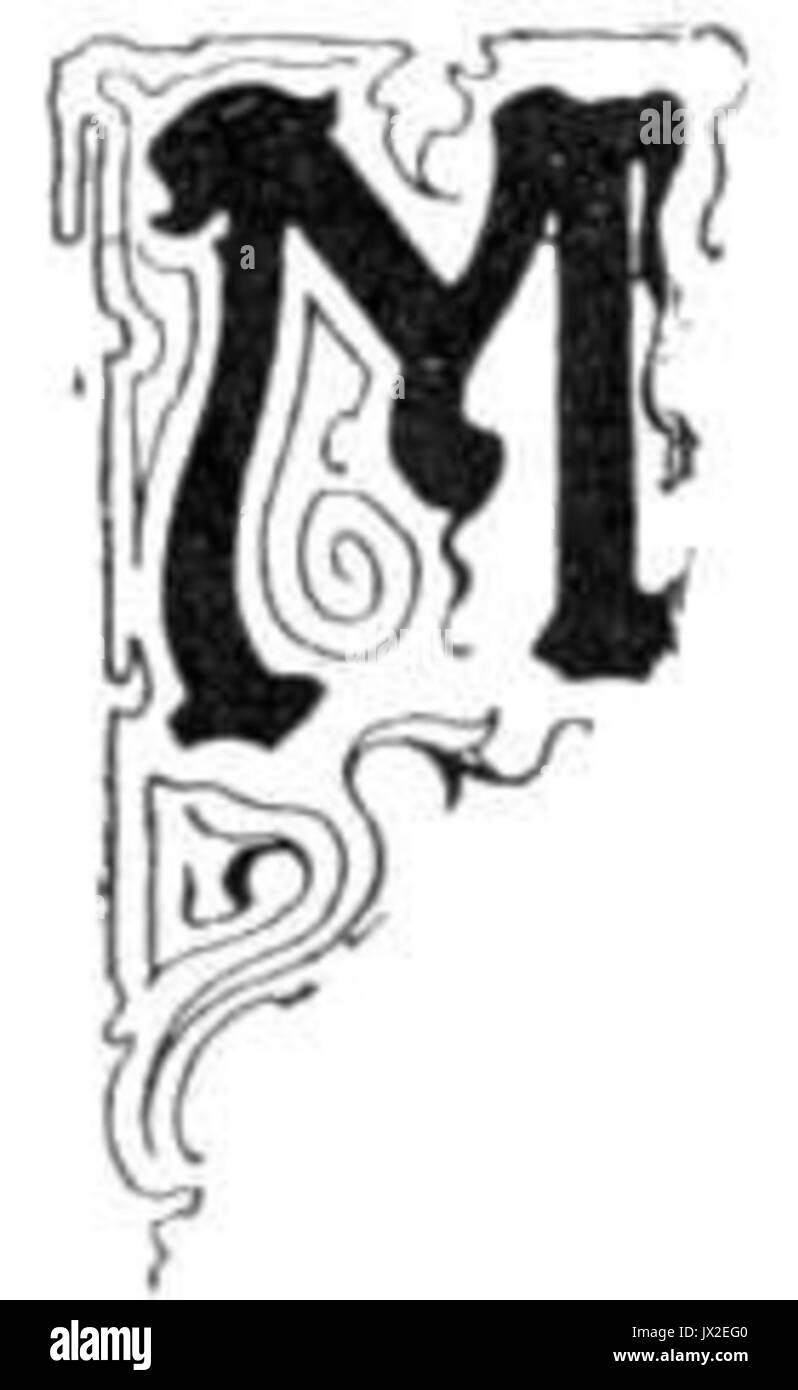 Der Buchstabe M Stockfoto