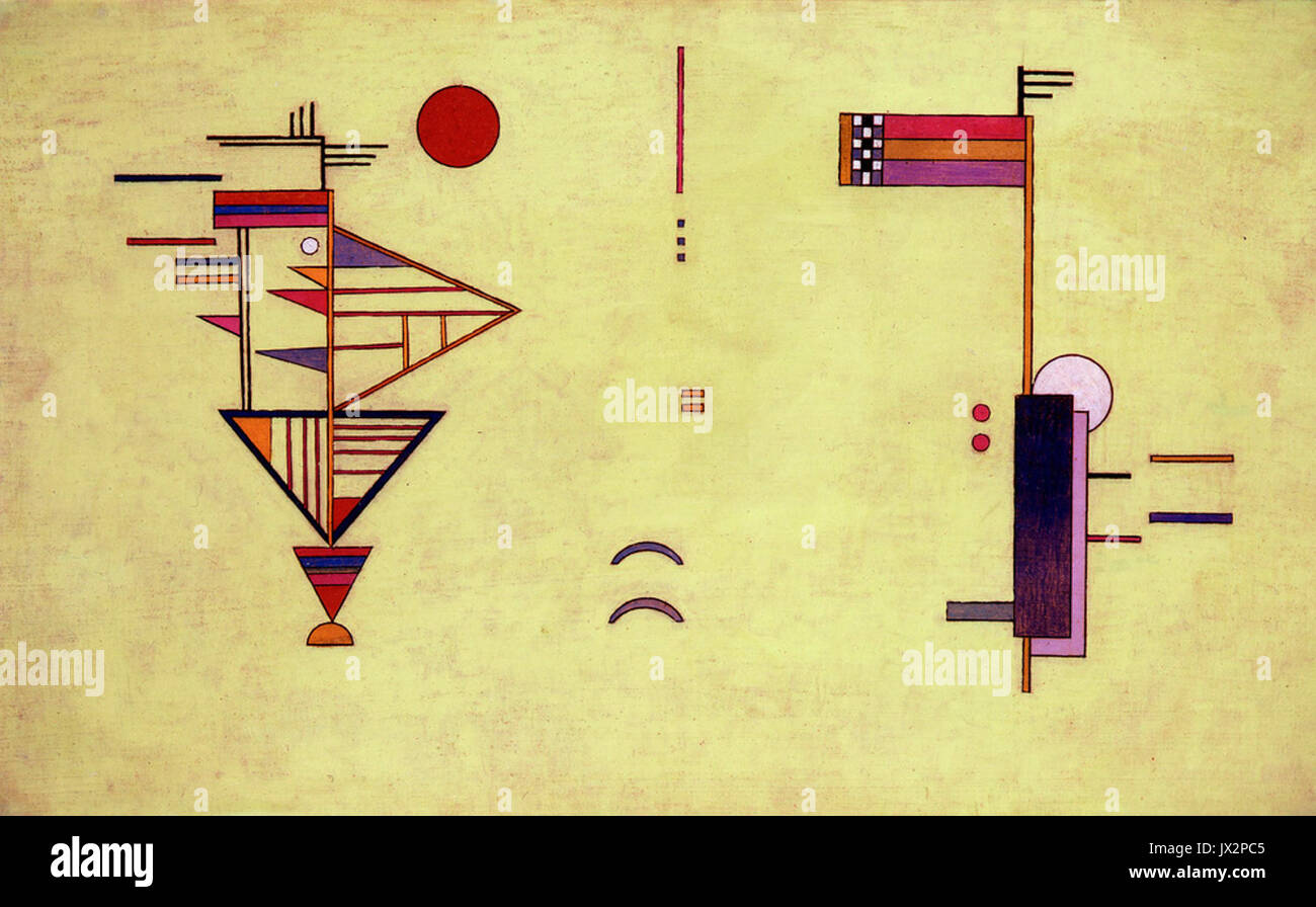Kandinsky, Salon de Musique MAMCS (Maquette du Mur de Droite) Stockfoto