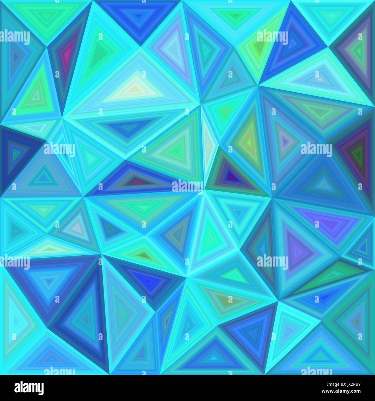 Blaues Dreieck Mosaik Fliese Hintergrund design Stock Vektor