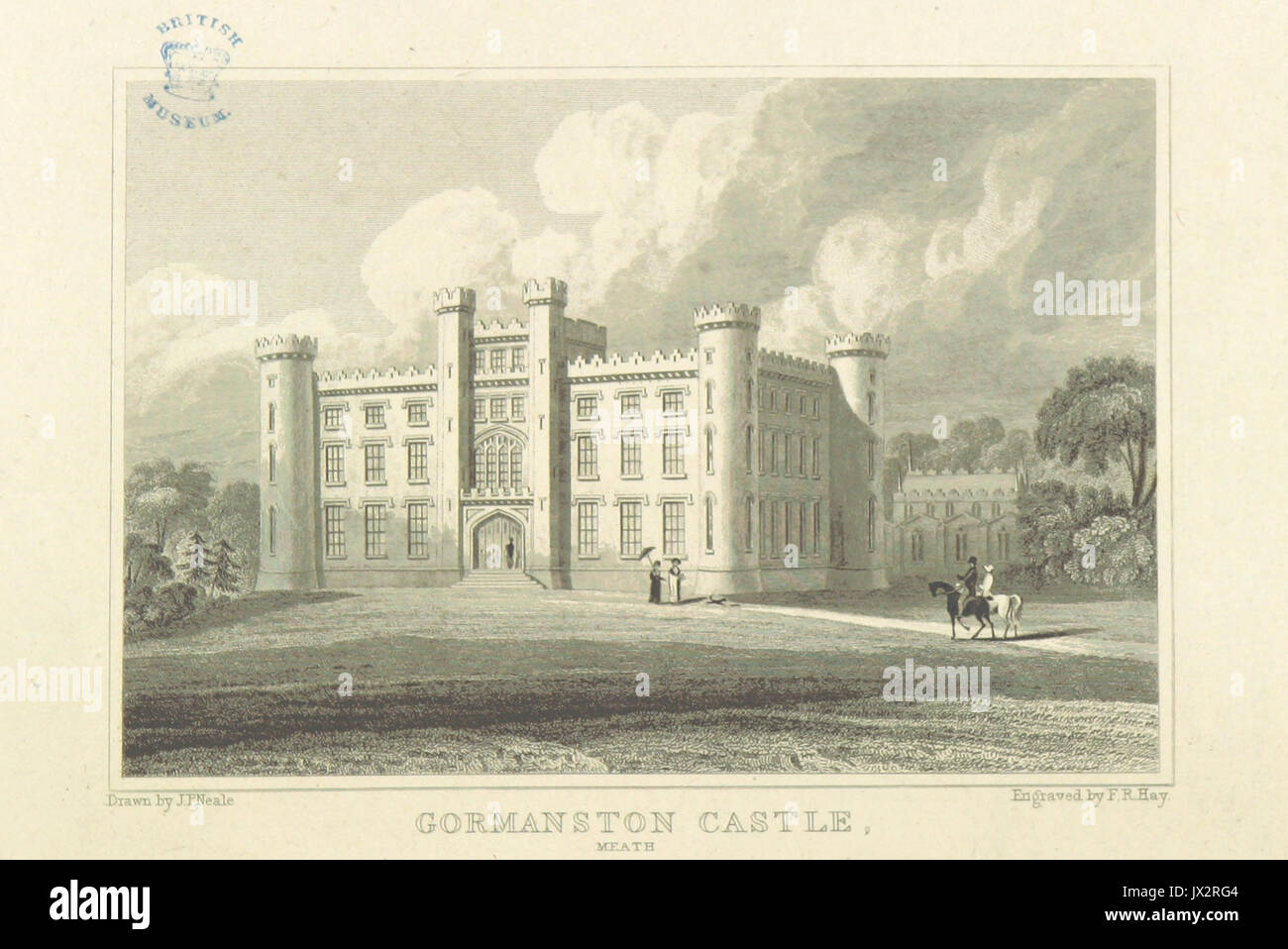 Neale (1818) p6 232 Gormanston Schloss, Meath Stockfoto
