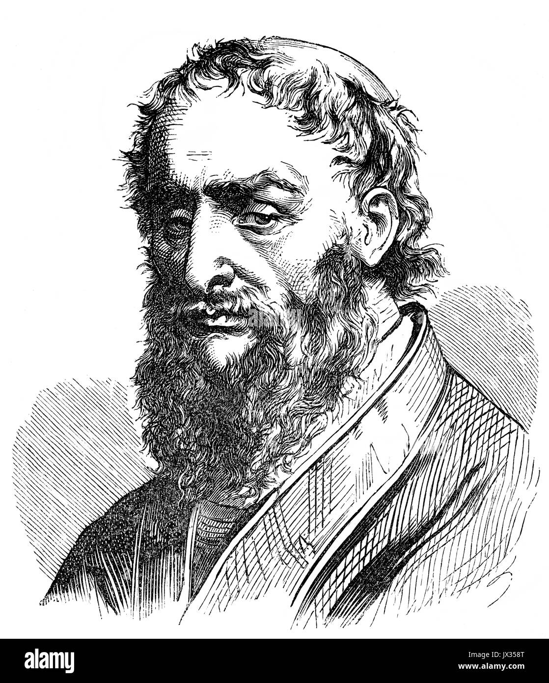 Papst Sixtus V oder Xystus V, 13. Dezember 1521. - 27. August 1590, regierte von 24 April 1585 bis zu seinem Tod Stockfoto