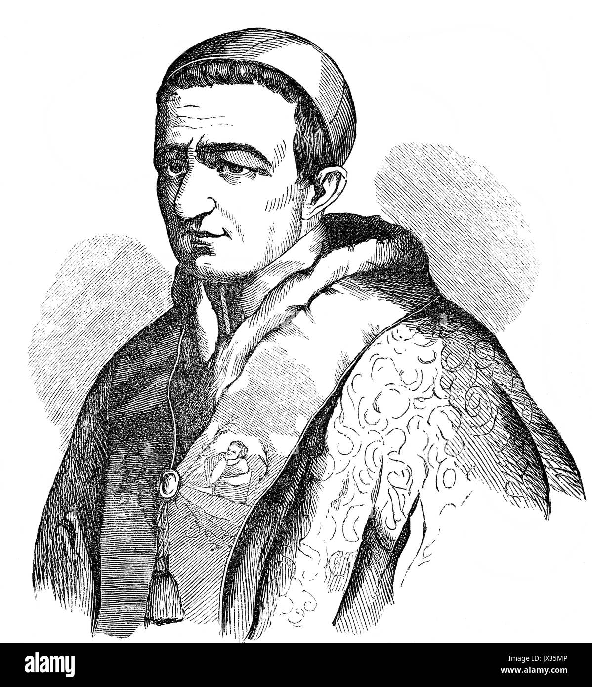 Papst Gregor XVI., 18. September 1765 - vom 1. Juni 1846, regierte als Papst vom 2. Februar 1831 bis zu seinem Tod Stockfoto