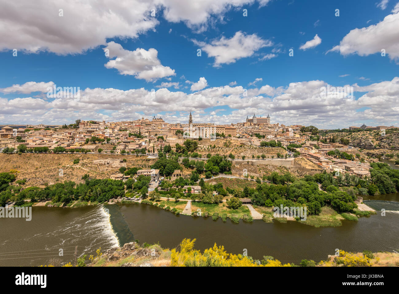 Alte Stadt Skyline von Toledo, Spanien Stockfoto