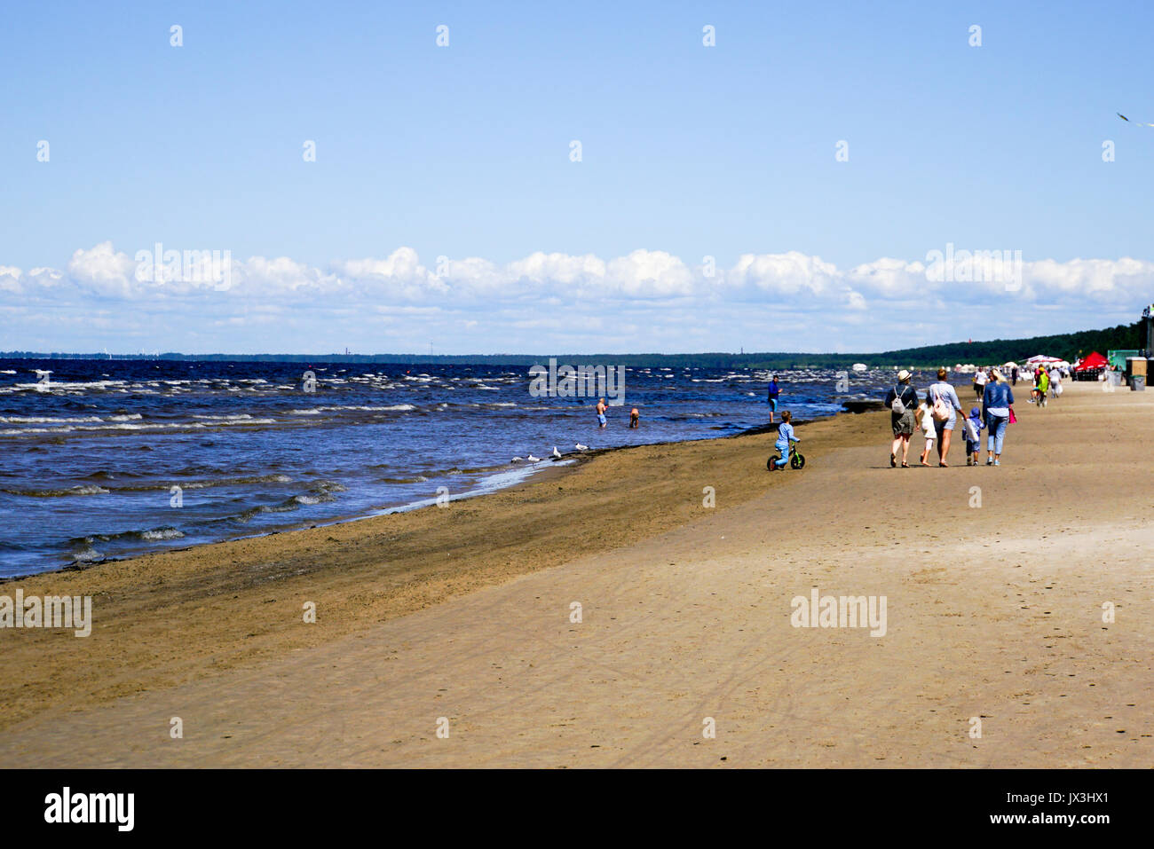 Strand von Jurmala Beach Resort an der Ostsee, Lettland Stockfoto