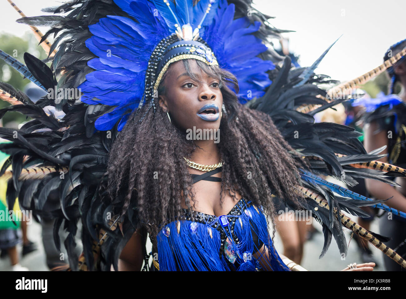 Tänzer an den Karibischen Karneval von Manchester, Moss Side Stockfoto