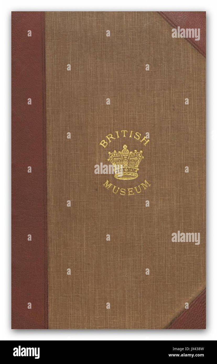 Buch-Cover BritishMuseum Stockfoto