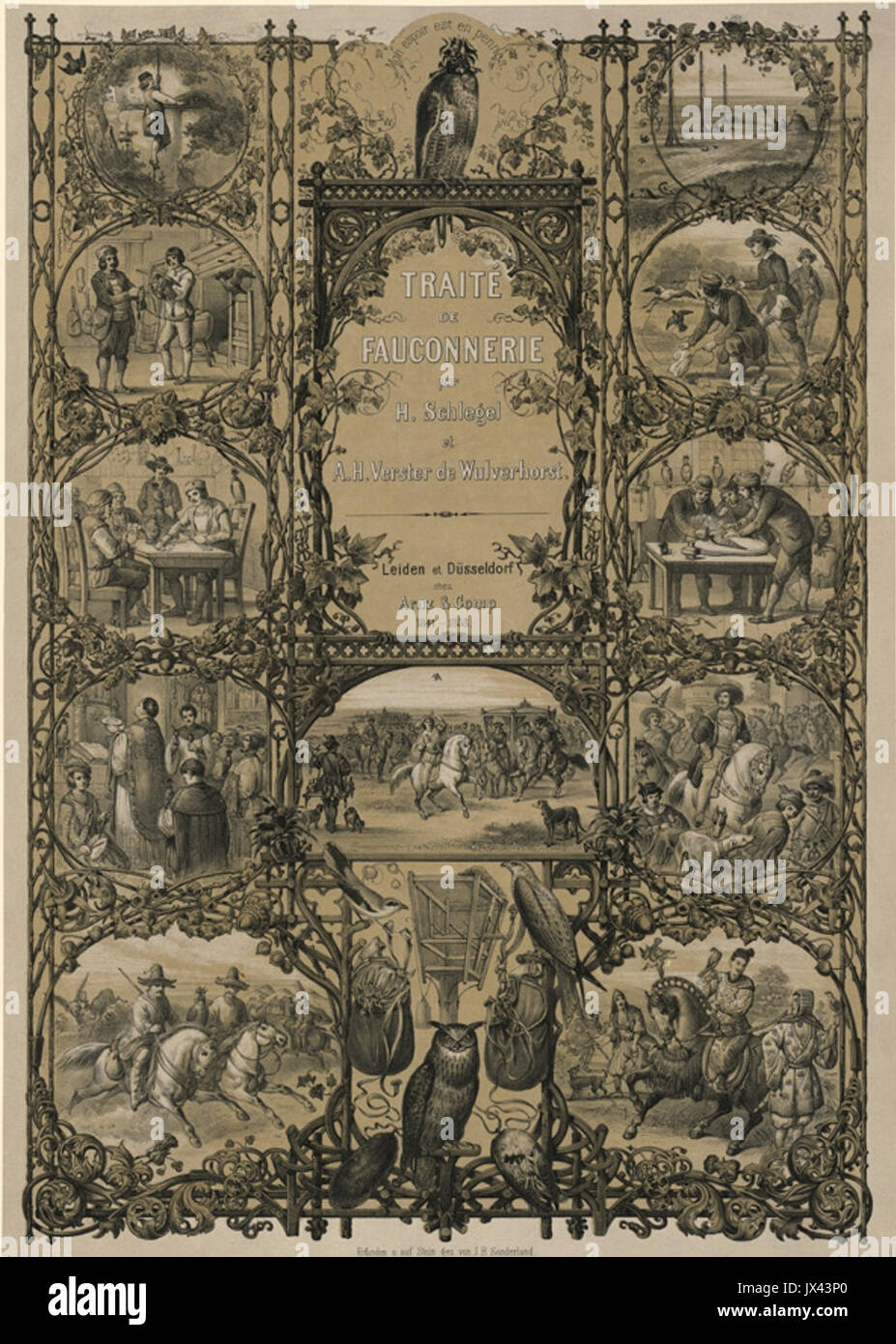 Traite de Fauconnerie Stockfoto