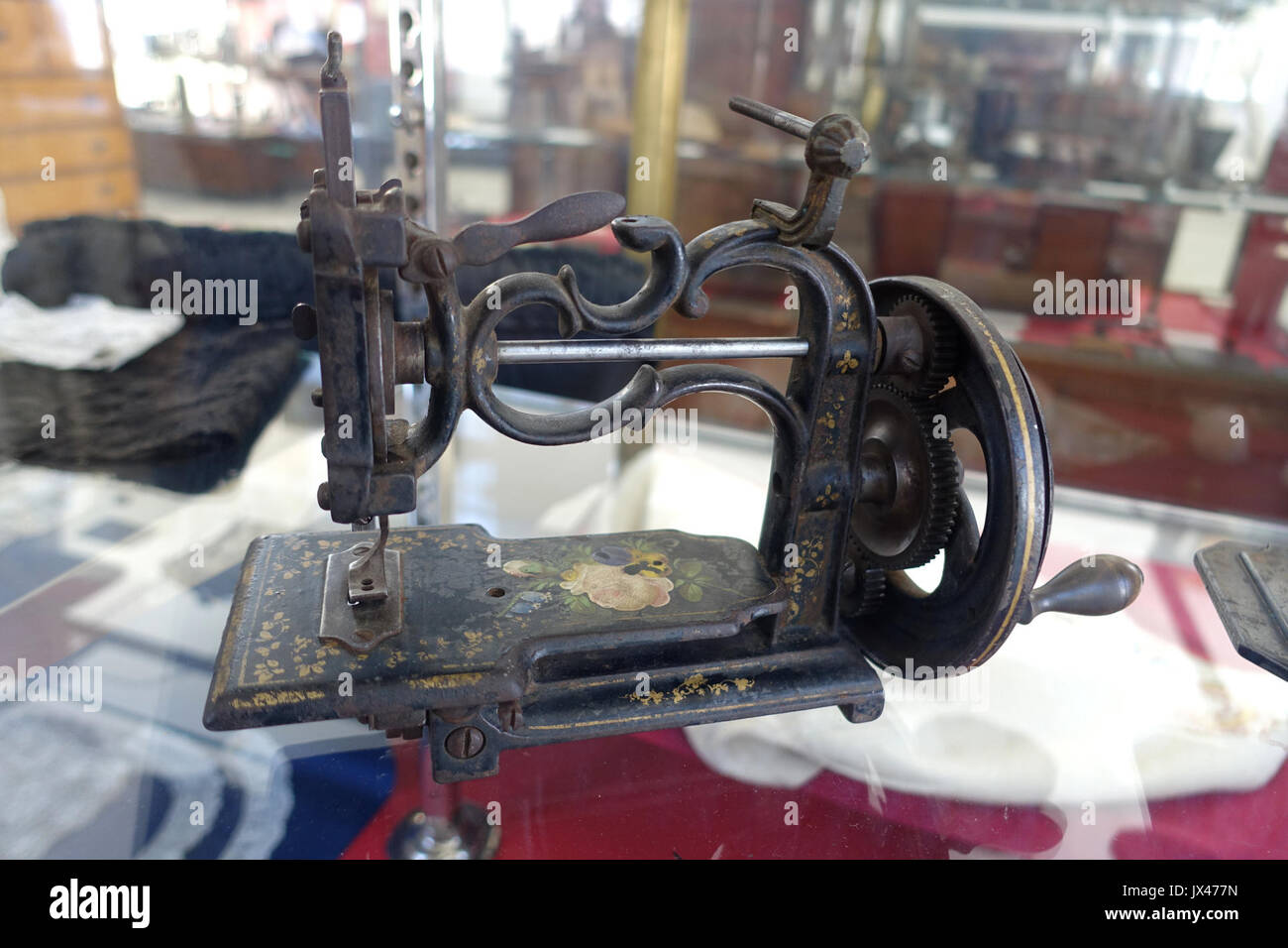 New England Nähmaschine, undatiert Bennington Museum Bennington, VT 08597 DSC Stockfoto