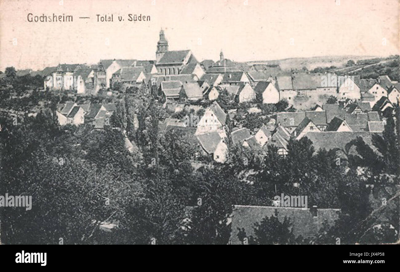 Gochsheim Schweinfurt 1910 Stockfoto