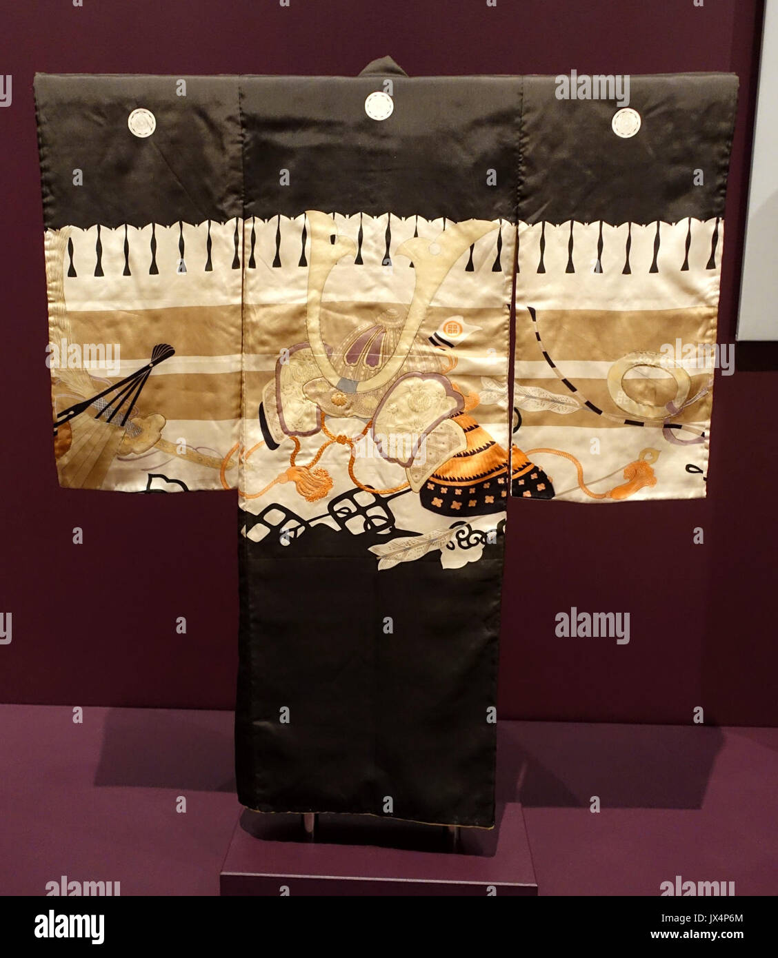 Kimono für eine junge omiyamairi (erste Heiligtum besuchen), Japan, Showa, Anfang des 20. Jahrhunderts, Seide Textile Museum, der George Washington University DSC 09486 Stockfoto