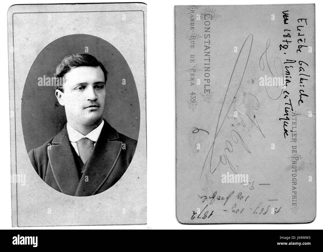 1 EusebeGalmicheConstantinople 1872 Stockfoto