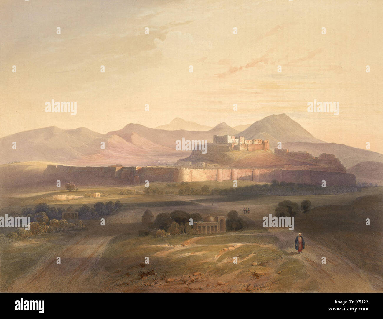 Ghazni Stadt während 1839-42 Stockfoto