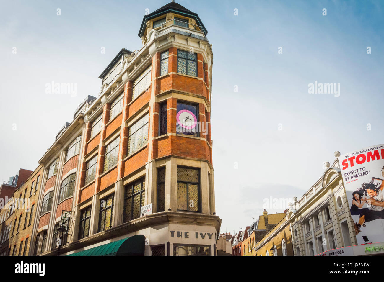 Das Ivy Restaurant in West Street, Covent Garden, Central London, England, Großbritannien Stockfoto