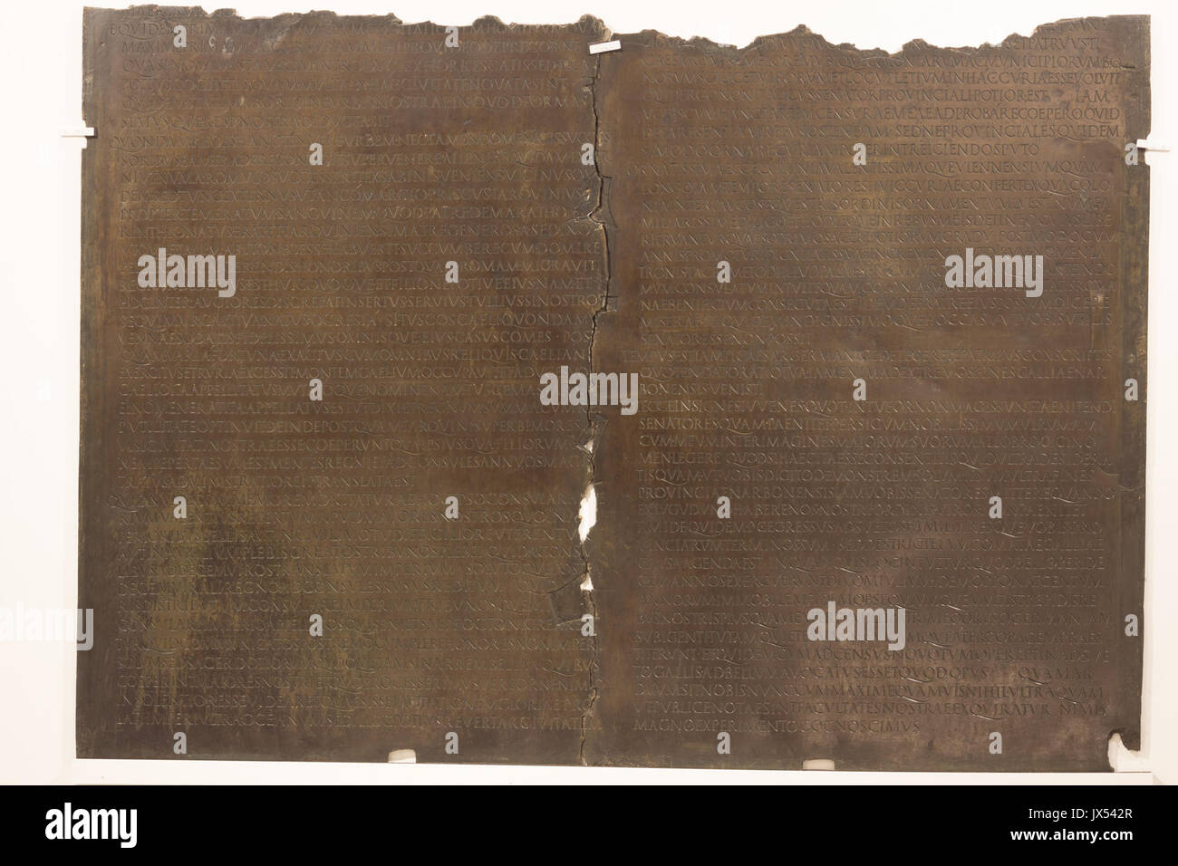 Tabelle Claudienne (48 AD) Stockfoto