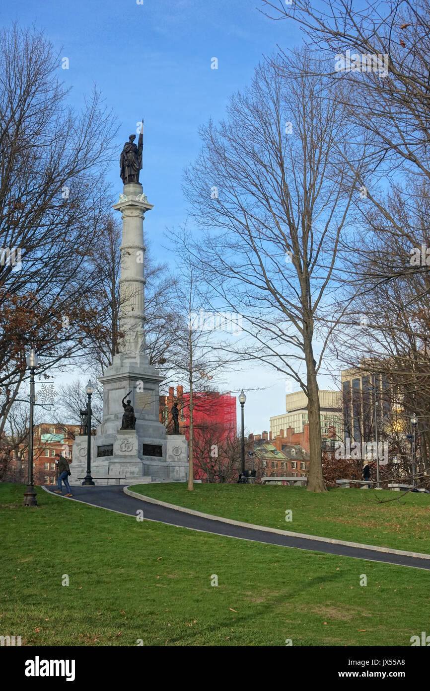 Soldaten und Matrosen Monument, Boston, MA 04247 DSC Stockfoto