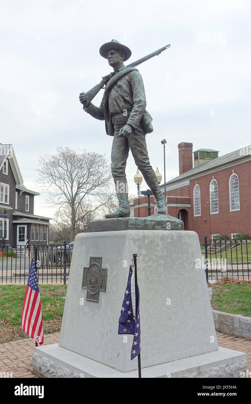 Spanisch-amerikanischen Krieg Denkmal Winthrop, Massachusetts DSC 04341 Stockfoto