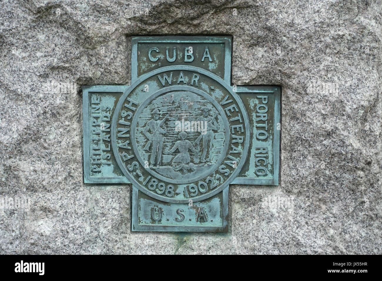 Spanisch-amerikanischen Krieg Denkmal Revere, Massachusetts DSC 04441 Stockfoto