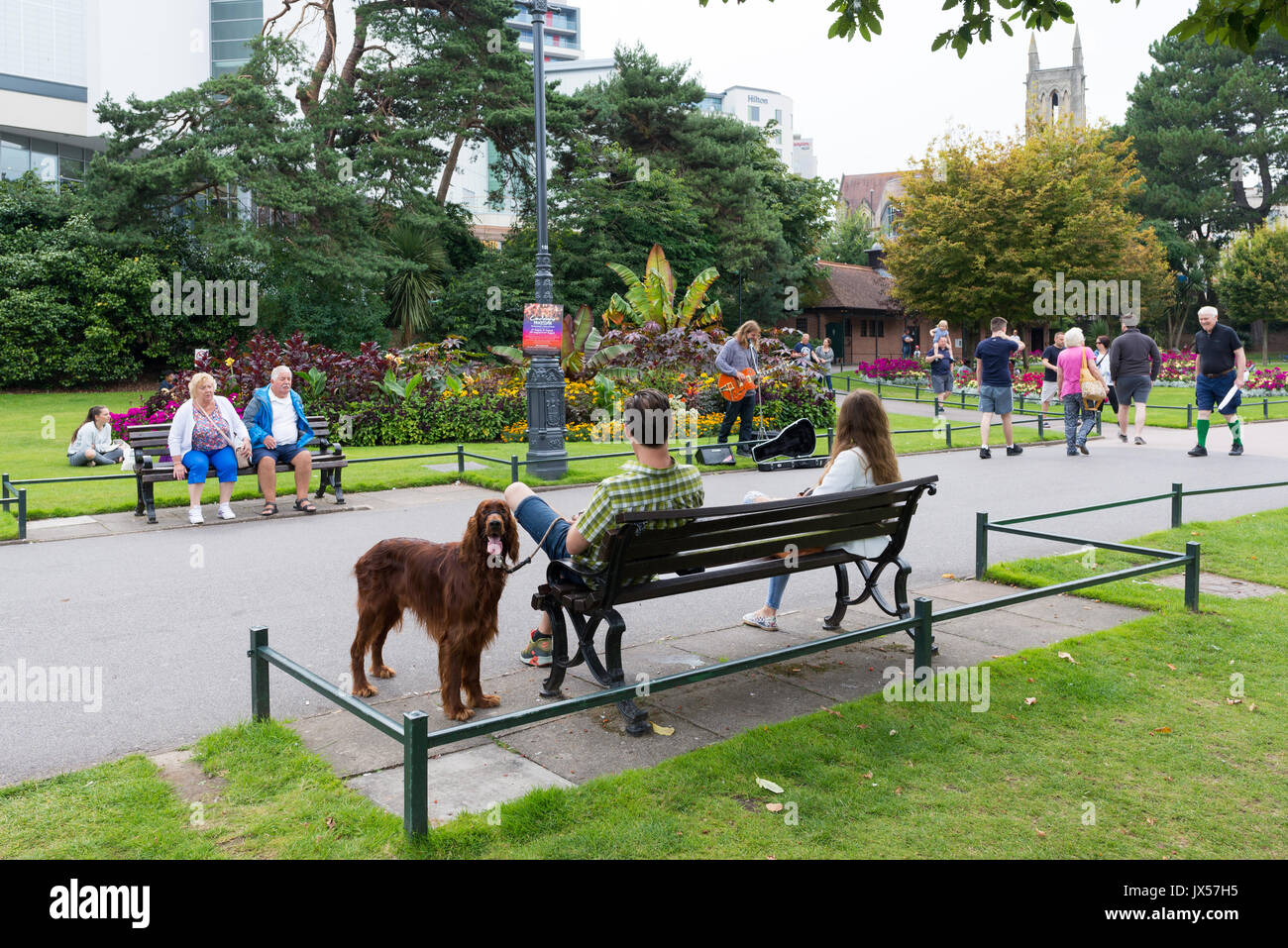 Lower Gardens, Bournemouth, Dorset, Großbritannien im August Stockfoto