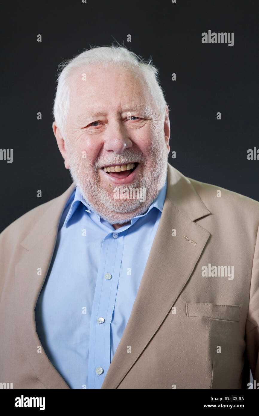 Edinburgh, Großbritannien. 15 Aug, 2017. Roy Hattersley, PC, FRSL, der britische Labour-Politiker, Autor und Journalist, beim Edinburgh International Book Festival erscheinen. Credit: GARY DOAK/Alamy leben Nachrichten Stockfoto