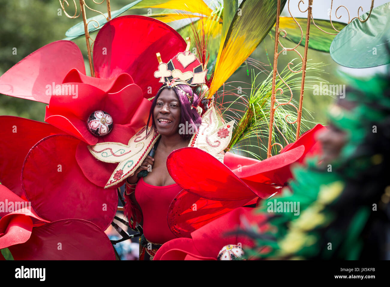 Tänzer an den Karibischen Karneval von Manchester, Moss Side Stockfoto