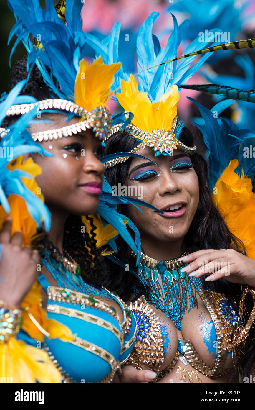 Tänzer an den Karibischen Karneval von Manchester, Moss Side Stockfoto