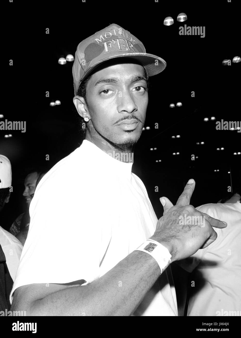 Nipsey Hussle besucht DUB Magazin Show Los Angeles Convention Center August 26,2012 Los Angeles, Kalifornien. Stockfoto
