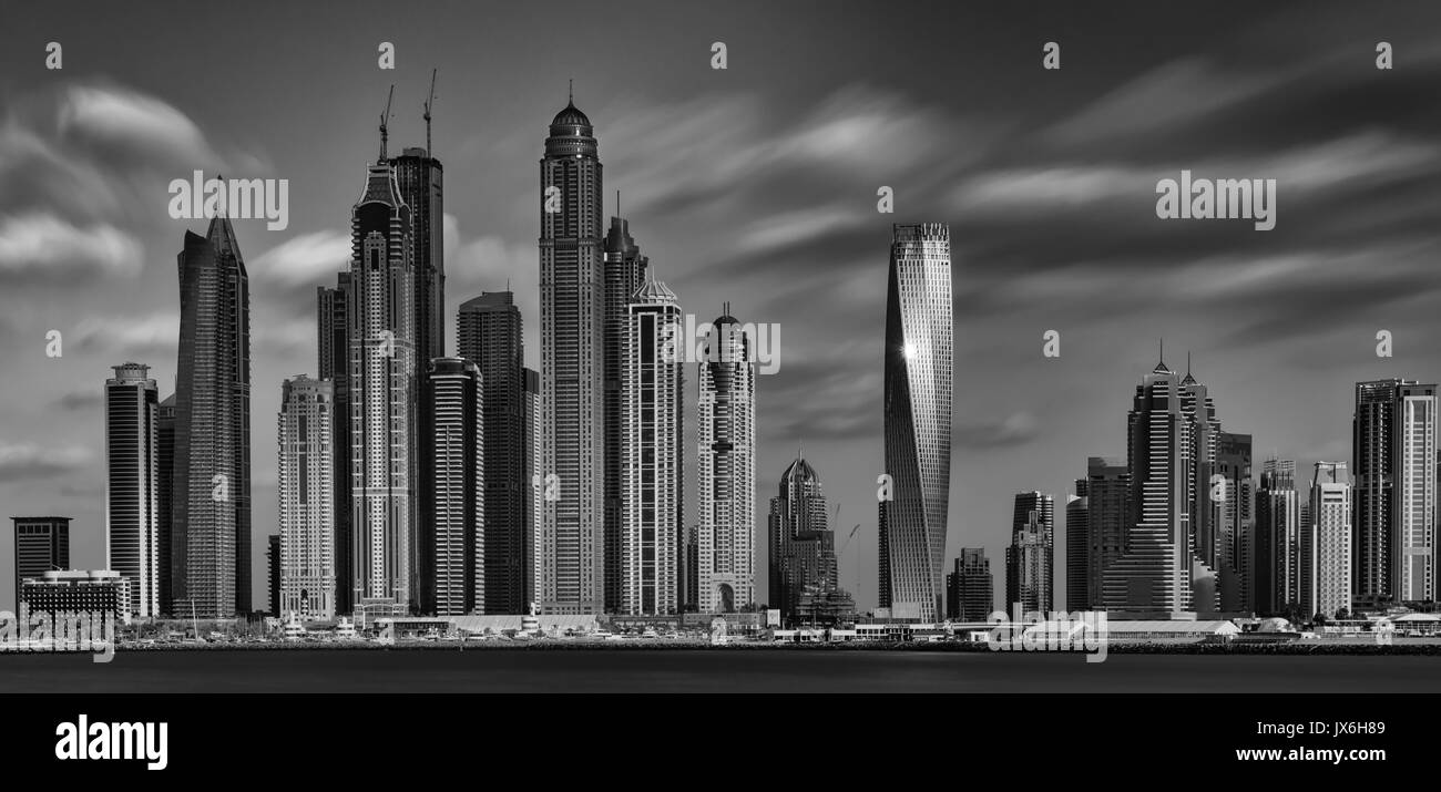 Skyline von Dubai (Vereinigte Arabische Emirate) Stockfoto