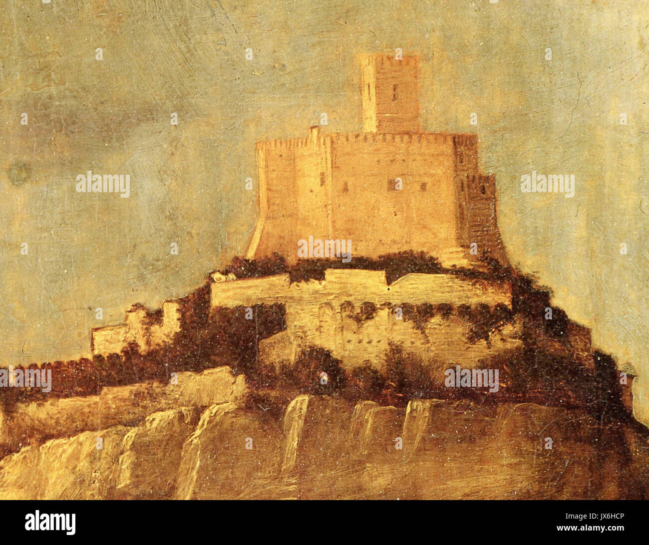 1480 Particolare della Madonna con il Bambino Stockfoto