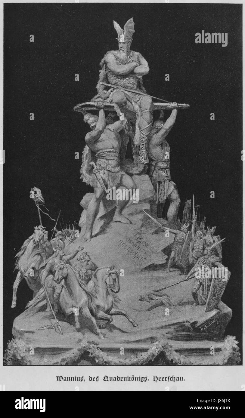 Der altdeutsche Volksstamm der Quaden, 02. Stockfoto